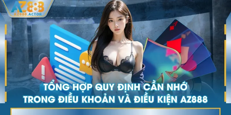 Tổng hợp quy định cần nhớ trong điều khoản và điều kiện AZ888 Tổng hợp quy định cần nhớ trong điều khoản và điều kiện AZ888